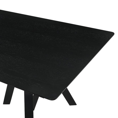 Armen Living - Cortina and Polly 5 Piece Black Rectangular Dining Set - SETCODIBLK5C veiw 7
