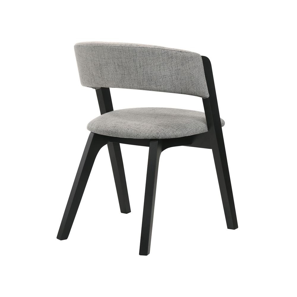Armen Living - Cortina and Rowan 5 Piece Black Rectangular Dining Set - SETCODIBLK5B veiw 4