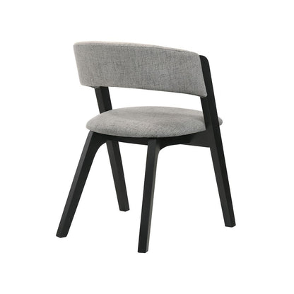 Armen Living - Cortina and Rowan 5 Piece Black Rectangular Dining Set - SETCODIBLK5B veiw 4