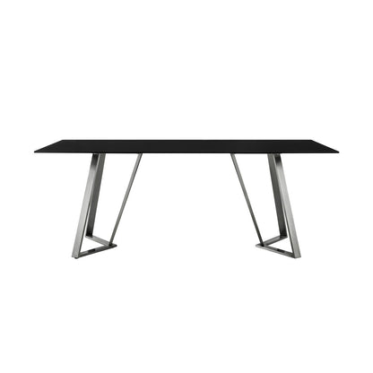 Armen Living - Cressida and Portia Gray Fabric 7 Piece Rectangular Dining Set - SETCSDI7PTGR veiw 5