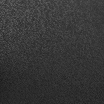Armen Living - Eagle Adjustable Height Swivel Black Faux Leather and Wood Bar Stool with Black Metal Base - LCEASWBABLBL veiw 7