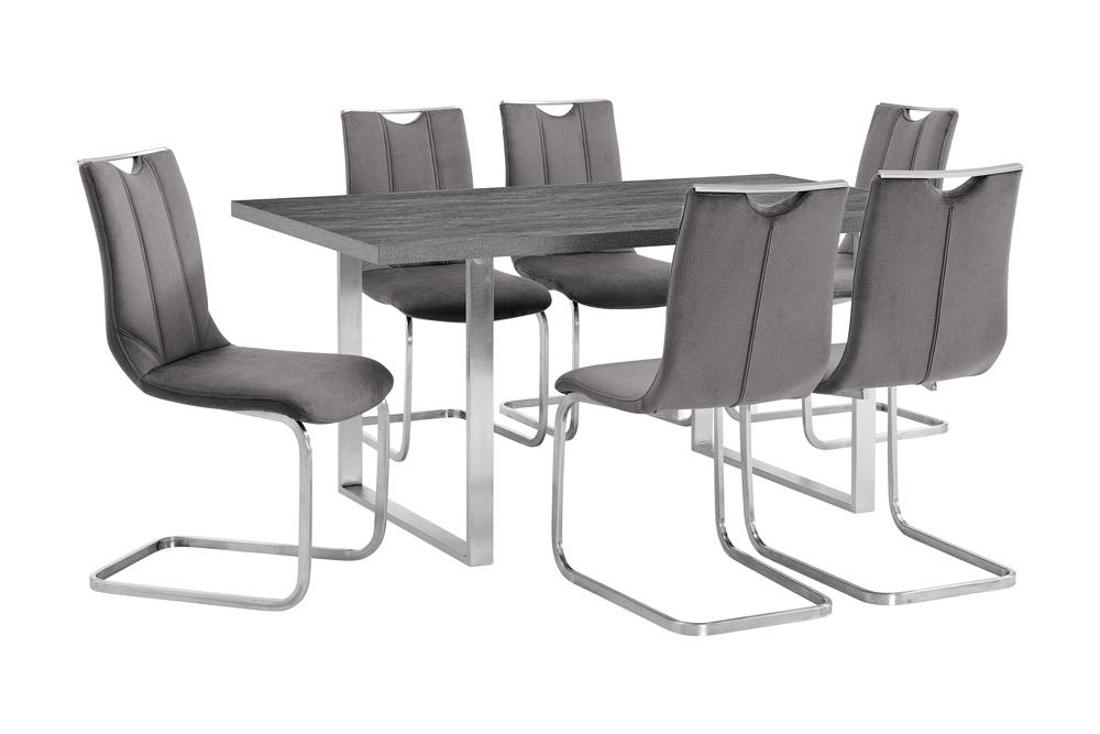 Armen Living Fenton and Gray Pacific Dining Set - Thumbnail 2