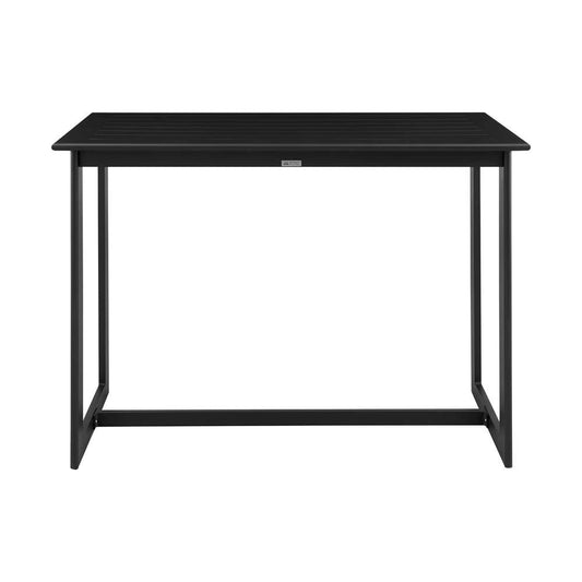 Armen Living - Grand Outdoor Patio Counter Height Dining Table in Black Aluminum - 840254332591 veiw 1