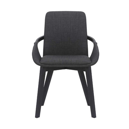 Armen Living - Greisen Modern Charcoal Wood Dining Room Chair - LCGRCHCH veiw 2