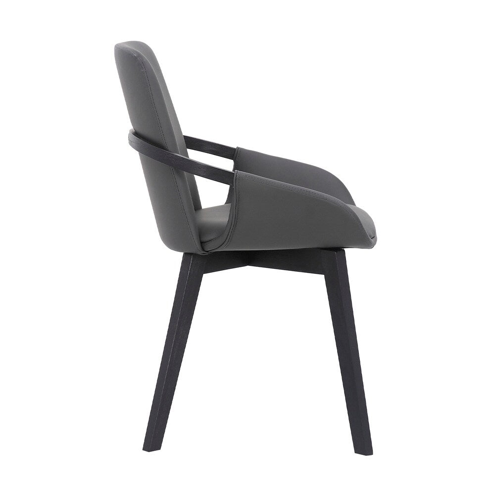 Armen Living - Greisen Modern Gray Wood Dining Room Chair - LCGRCHGR veiw 3
