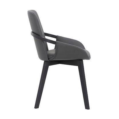 Armen Living - Greisen Modern Gray Wood Dining Room Chair - LCGRCHGR veiw 3