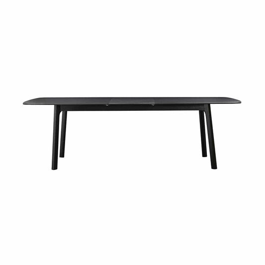 Armen Living - Holland Extendable Rectangle 98in Dining Table in Black Brushed Oak - LCHNDIBLK veiw 1