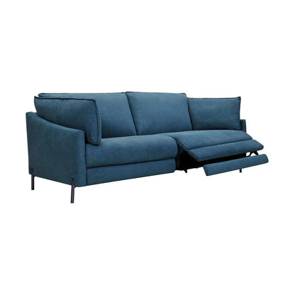Armen Living - Juliett 80in Modern Blue Fabric Power Reclining Sofa - LCJU3LBLU veiw 2