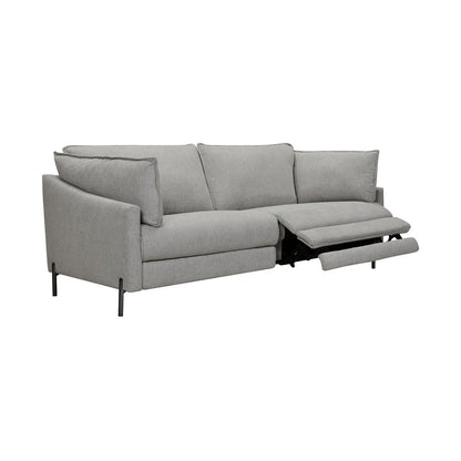 Armen Living - Juliett 80in Modern Gray Fabric Power Reclining Sofa - LCJU3GREY veiw 2