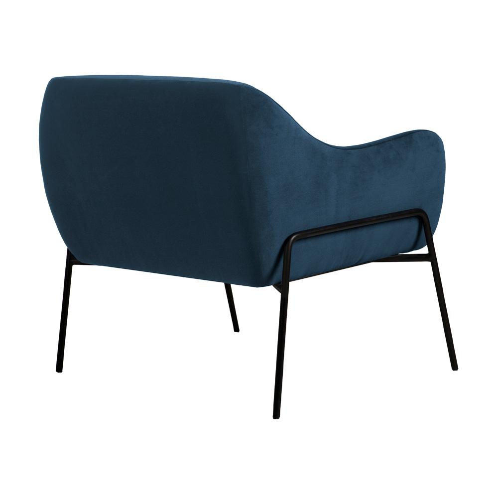 Armen Living - Karen Blue Velvet Modern Accent Chair - LCKRCHBLU veiw 6
