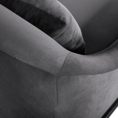 Armen Living - Karen Gray Velvet Modern Accent Chair - LCKRCHGRY veiw 5