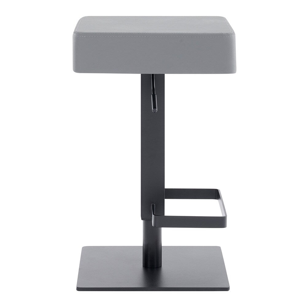 Armen Living Kaylee Adjustable Height Swivel Backless Bar Stool - Thumbnail 3