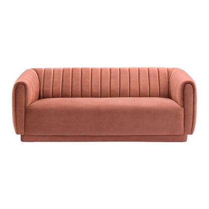 Armen Living - Kinsley Blush Modern Velvet Sofa  - LCKN3BLUSH veiw 1