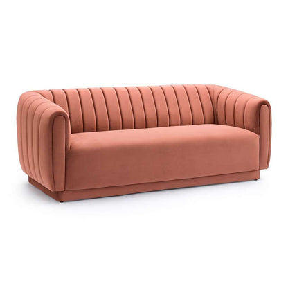 Armen Living - Kinsley Blush Modern Velvet Sofa  - LCKN3BLUSH veiw 2