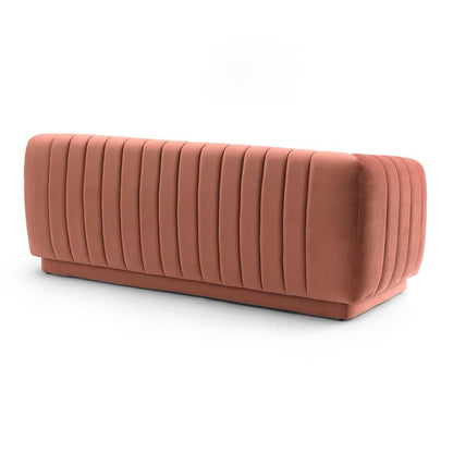 Armen Living - Kinsley Blush Modern Velvet Sofa  - LCKN3BLUSH veiw 3