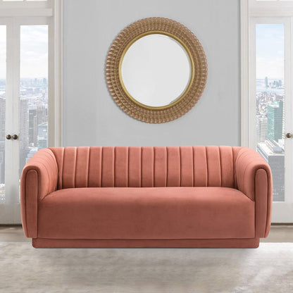 Armen Living - Kinsley Blush Modern Velvet Sofa  - LCKN3BLUSH veiw 5