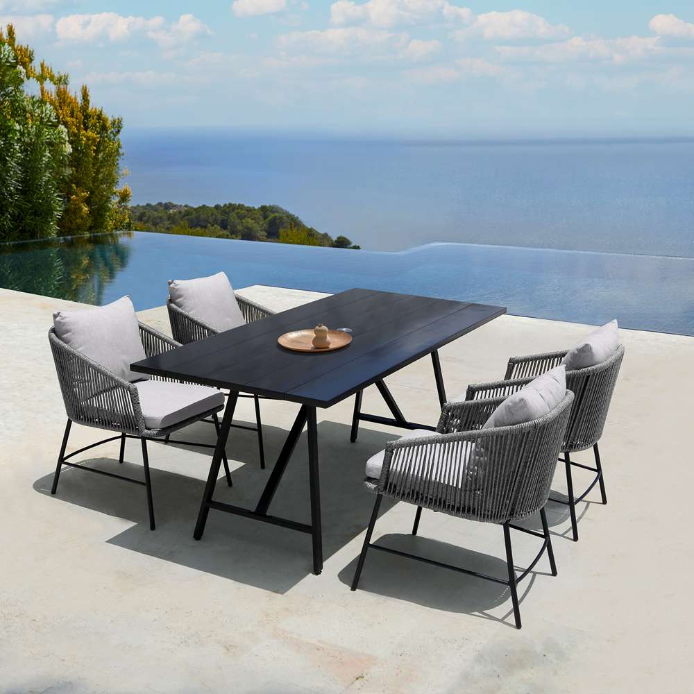 Armen Living Koala and Clip 5 Piece Dining Set