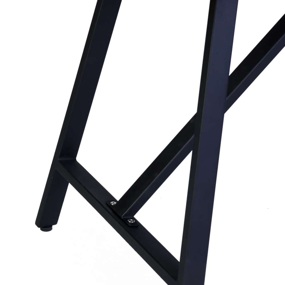 Armen Living - Koala Outdoor Patio Light Eucalyptus Wood and Metal Rectangle Dining Table - 840254332300 veiw 4