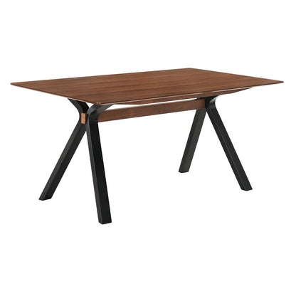 Armen Living - Laredo and Jackie 5 Piece Walnut Rectangular Dining Set - SETLRDIWA5E veiw 5
