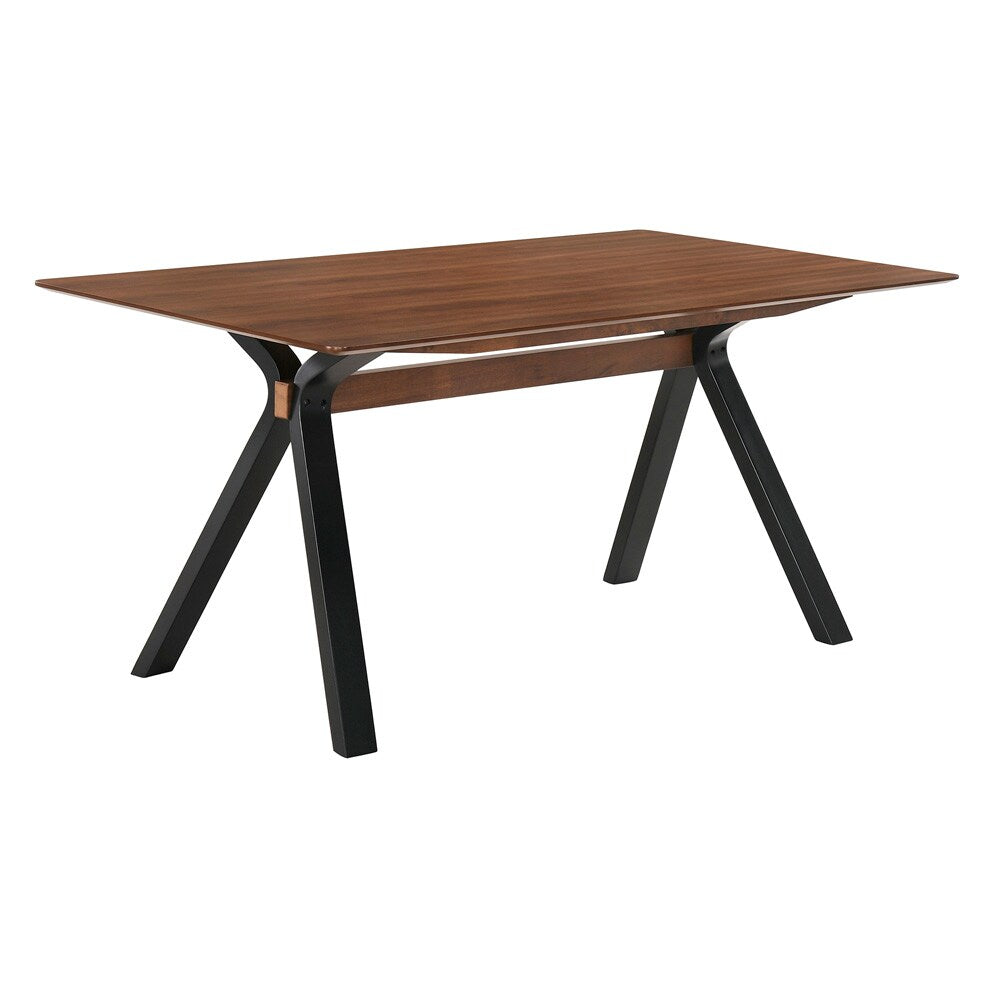 Armen Living - Laredo and Lima 5 Piece Walnut Rectangular Dining Set - SETLRDIWA5D veiw 5