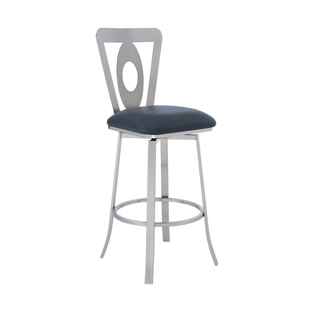 Armen Living Lola Contemporary 30in Bar Height Barstool - Thumbnail 3
