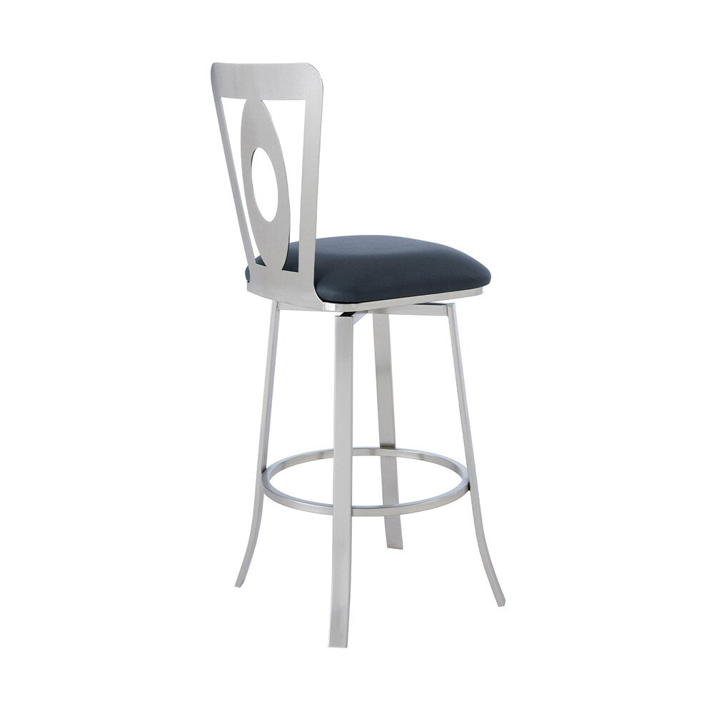 Armen Living Lola Contemporary 30in Bar Height Barstool - Thumbnail 2