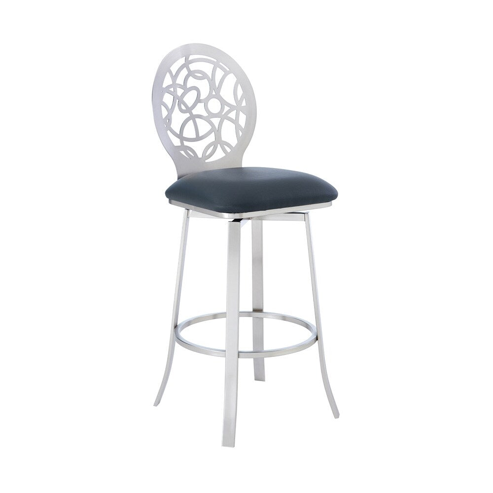 Armen Living Lola Contemporary 30in Bar Height Barstool - Thumbnail 4