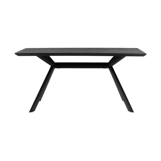 Armen Living - Margot Dark Gray Rectangular Dining Table with Black Finish - LCMNDICH veiw 1