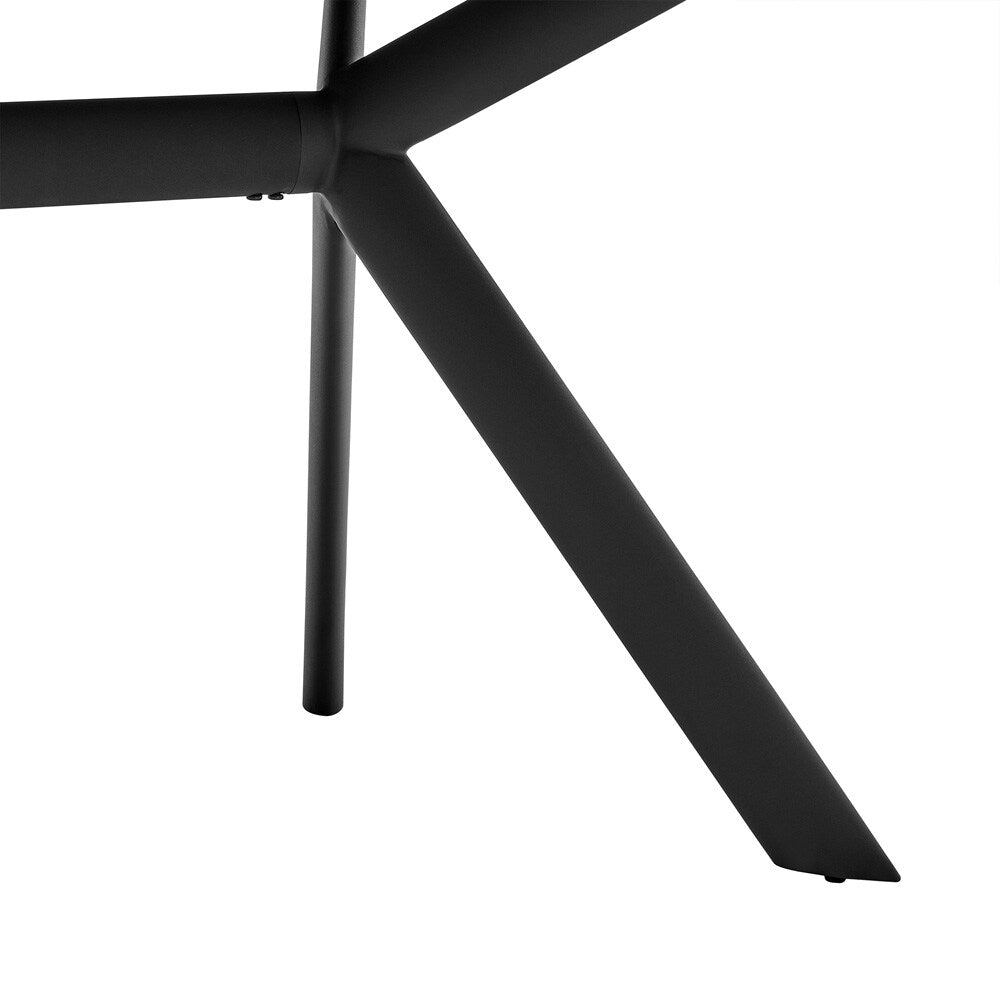 Armen Living - Margot Dark Gray Rectangular Dining Table with Black Finish - LCMNDICH veiw 4