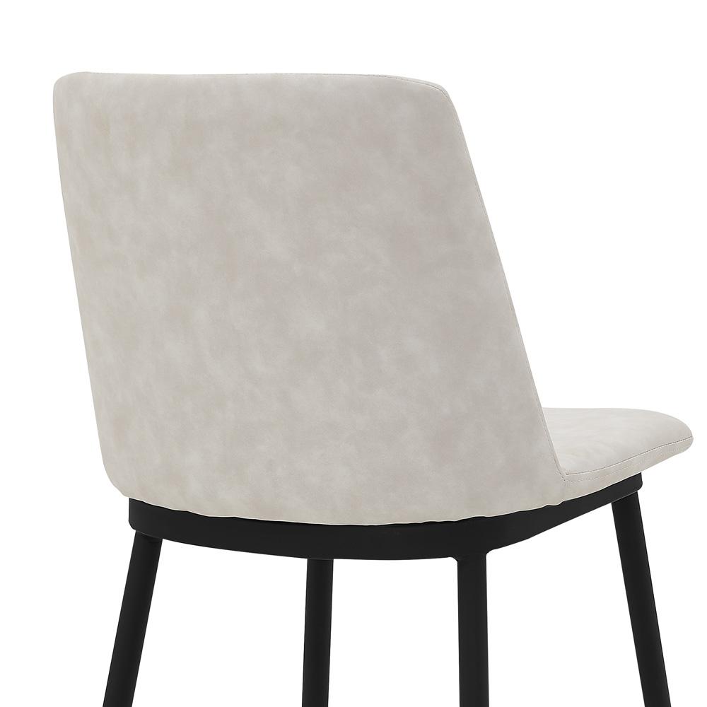 Armen Living - Messina 26in Cream Faux Leather and Metal Counter Height Bar Stool - LCMSBABLCRM26 veiw 4
