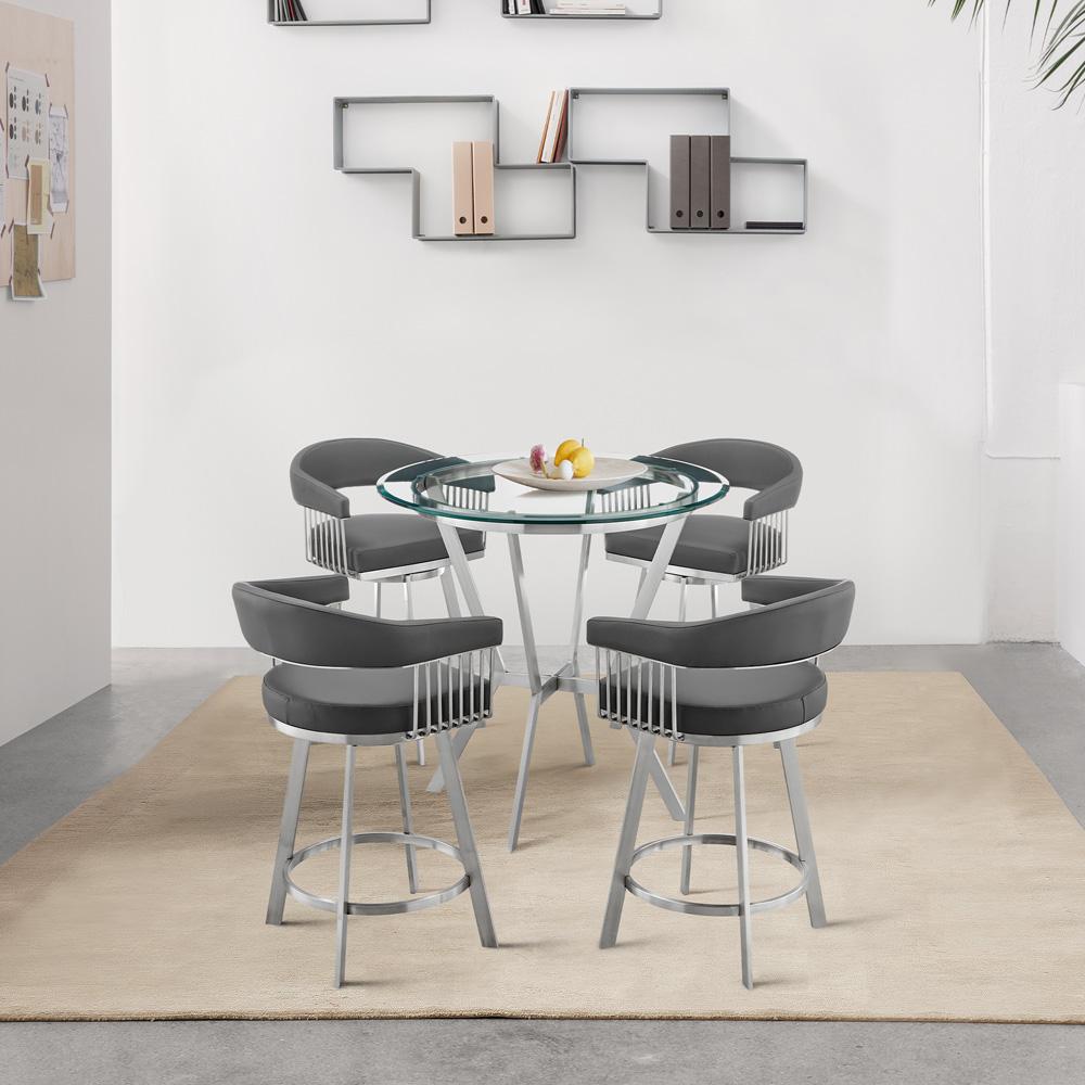Armen Living Naomi and Valerie Dining Set - Thumbnail 3