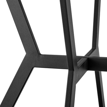 Armen Living - Naomi and Lorin 3-Piece Counter Height Dining Set in Black Metal and Grey Faux Leather - SETNMLRGRBL3 veiw 8