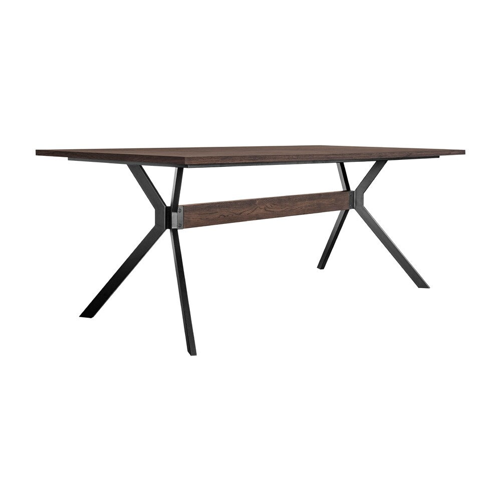 Armen Living - Nevada Rustic 2 piece set with Dining Table and Sideboard in Dark Brown  - SETNVDISMK2A veiw 2