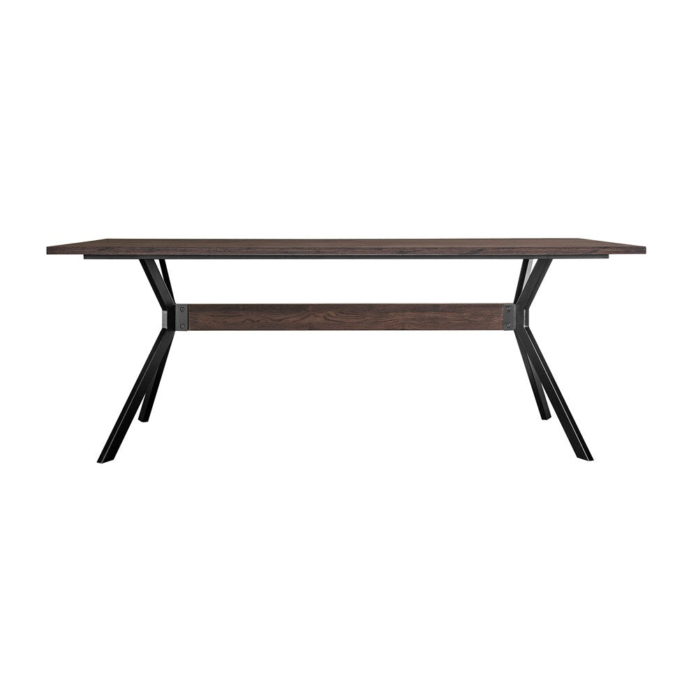 Armen Living - Nevada Rustic 2 piece set with Dining Table and Sideboard in Dark Brown  - SETNVDISMK2A veiw 3