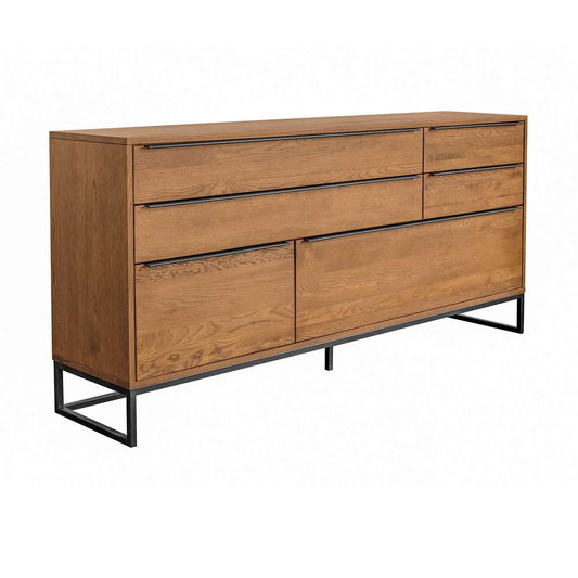 Armen Living - Nevada Rustic Oak Wood Sideboard In Balsamico - LCNVBUBAL veiw 2