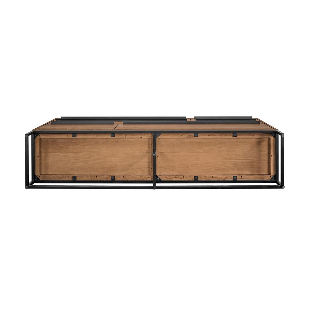 Armen Living - Nevada Rustic Oak Wood Sideboard In Balsamico - LCNVBUBAL veiw 5
