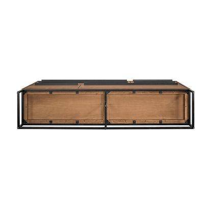 Armen Living - Nevada Rustic Oak Wood Sideboard In Balsamico - LCNVBUBAL veiw 5