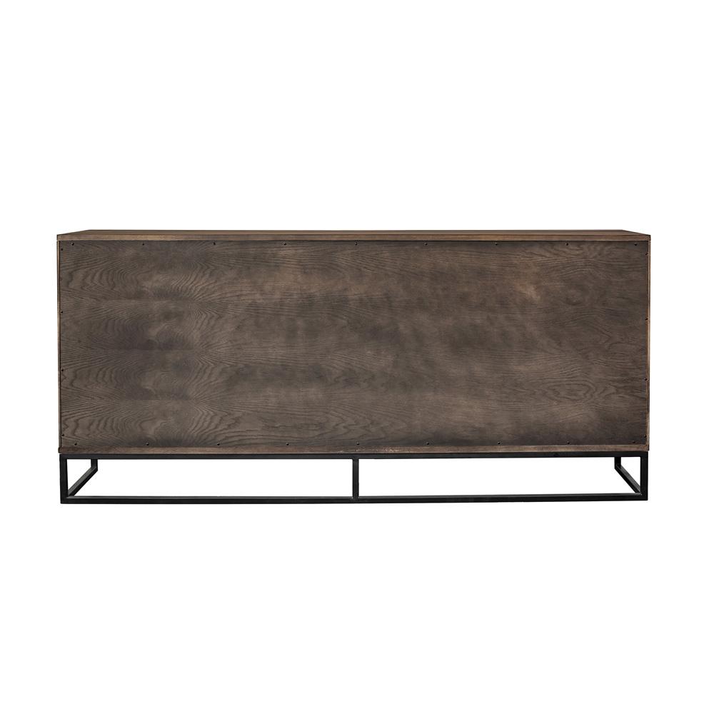 Armen Living - Nevada Rustic Oak Wood Sideboard In Dark Brown - LCNVBUSMK veiw 4