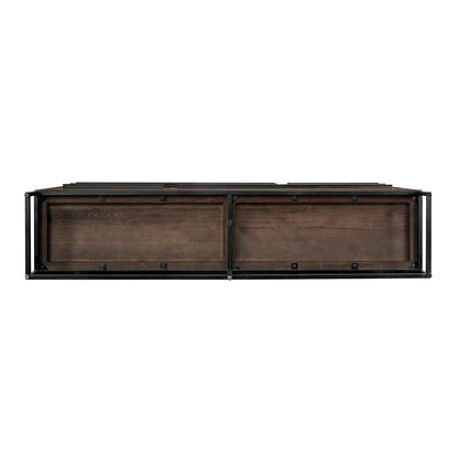 Armen Living - Nevada Rustic Oak Wood Sideboard In Dark Brown - LCNVBUSMK veiw 5