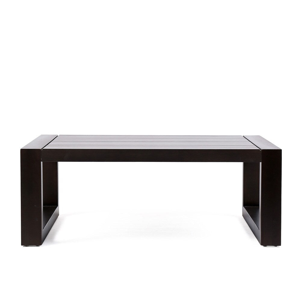 Armen Living - Paradise Outdoor Dark Eucalyptus Wood Coffee Table - LCPRCODK veiw 2