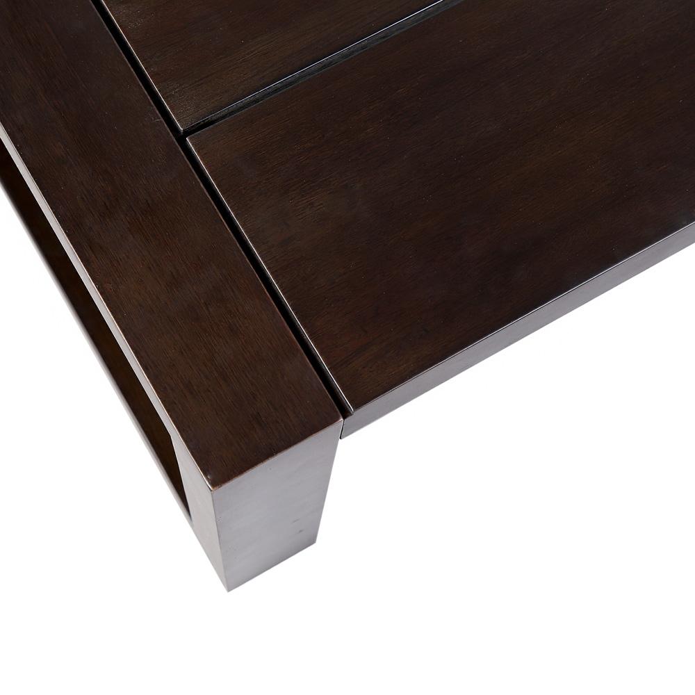 Armen Living - Paradise Outdoor Dark Eucalyptus Wood Coffee Table - LCPRCODK veiw 5