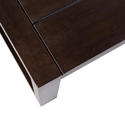 Armen Living - Paradise Outdoor Dark Eucalyptus Wood Coffee Table - LCPRCODK veiw 5