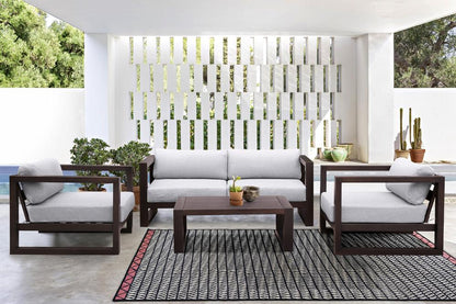 Armen Living - Paradise Outdoor Dark Eucalyptus Wood Coffee Table - LCPRCODK veiw 6