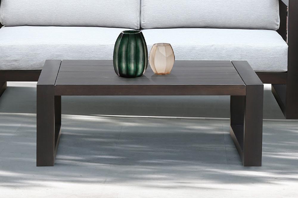 Armen Living - Paradise Outdoor Dark Eucalyptus Wood Coffee Table - LCPRCODK veiw 7