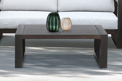 Armen Living - Paradise Outdoor Dark Eucalyptus Wood Coffee Table - LCPRCODK veiw 7