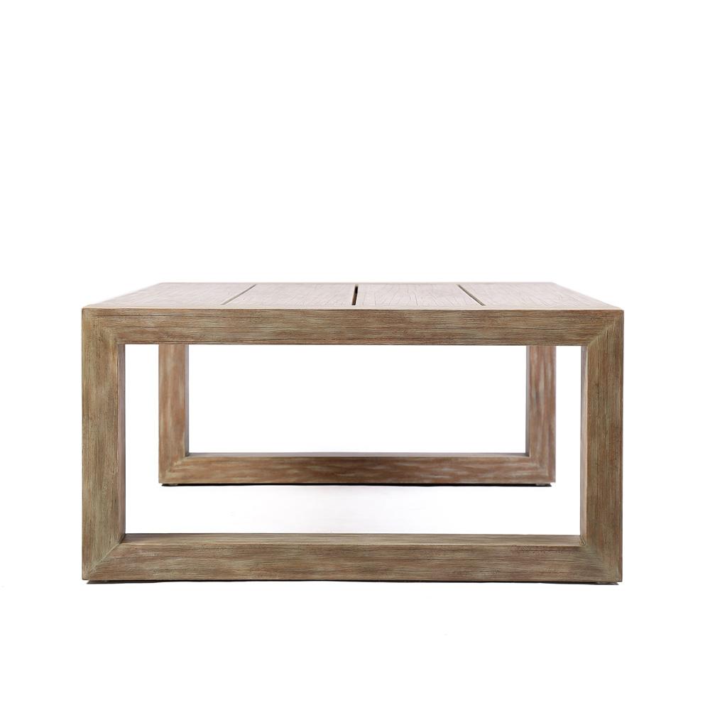 Armen Living - Paradise Outdoor Light Eucalyptus Wood Coffee Table - LCPRCOLT veiw 3