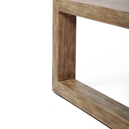 Armen Living - Paradise Outdoor Light Eucalyptus Wood Coffee Table - LCPRCOLT veiw 4