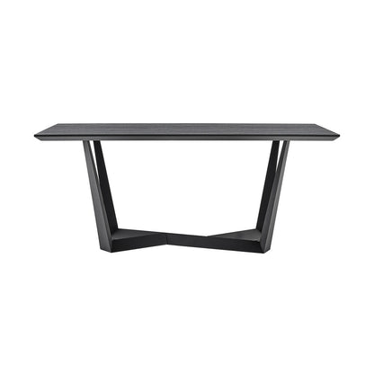 Armen Living - Radford Dark Gray Rectangular Dining Table with Black Finish - LCRFDICH veiw 1