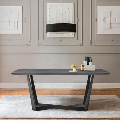 Armen Living - Radford Dark Gray Rectangular Dining Table with Black Finish - LCRFDICH veiw 5