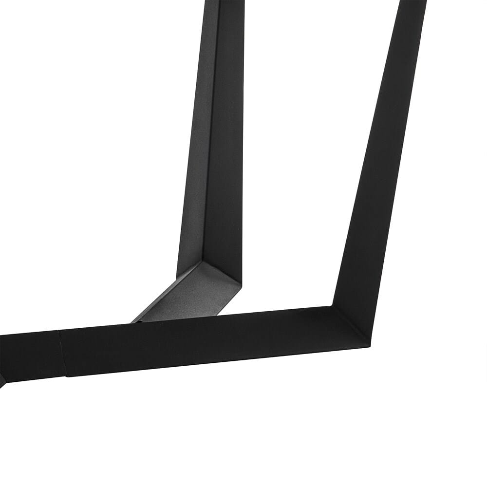 Armen Living - Radford Light Gray Rectangular Dining Table with Black Finish - LCRFDIGR veiw 4